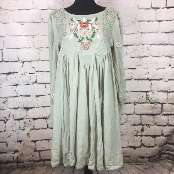 Free People Dresses & Skirts - Free People Mohave Embroidered Dress Size XS